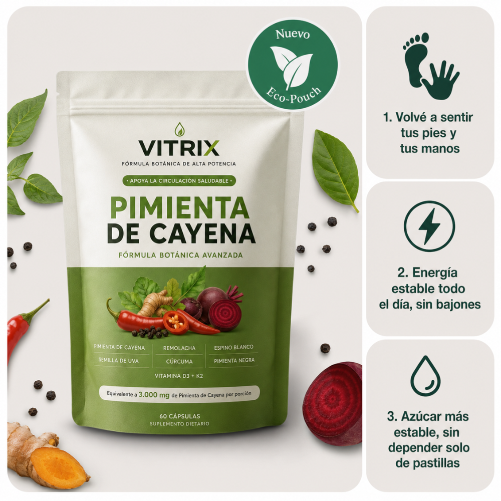VITRIX® - Cápsulas de pimienta de cayena