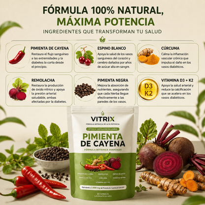 VITRIX® - Cápsulas de pimienta de cayena