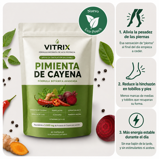 VITRIX® Cápsulas de pimienta de cayena